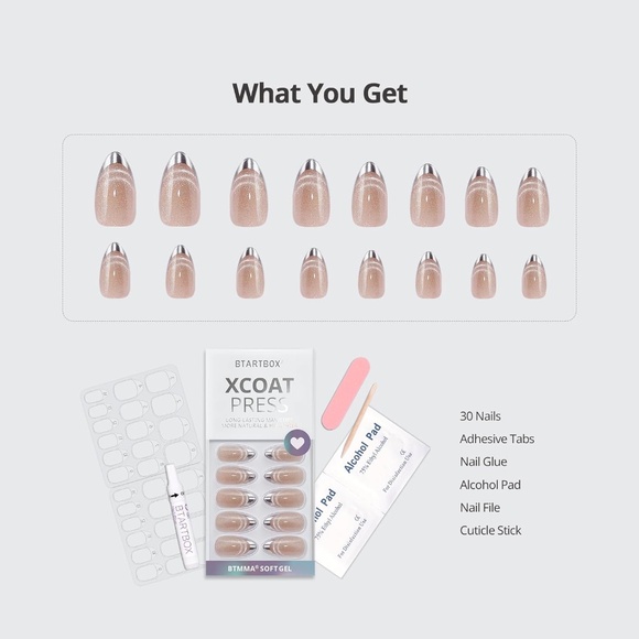 BTArtbox Almond Press On Nails - Picture 3 of 8